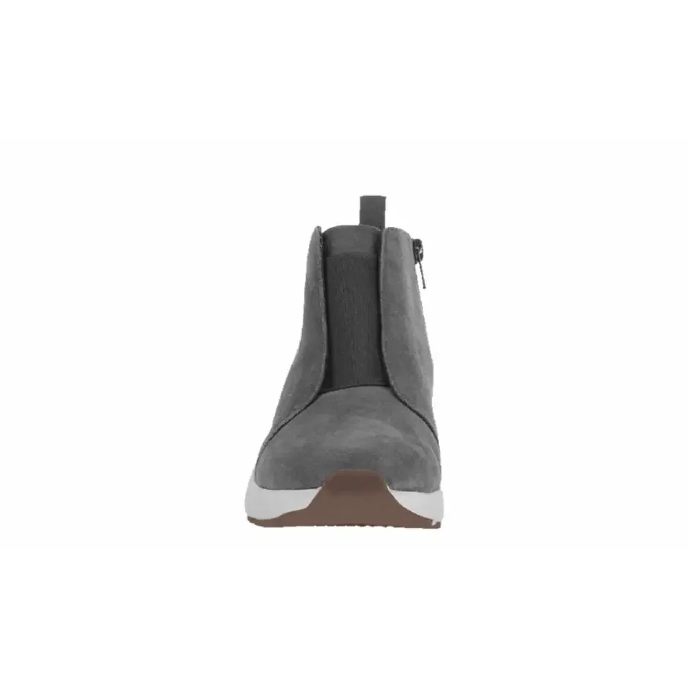 OTBT Bethel Sneaker Bootie Size 8 8.5 9 Grey Suede Leather Ankle Comfort Shoes